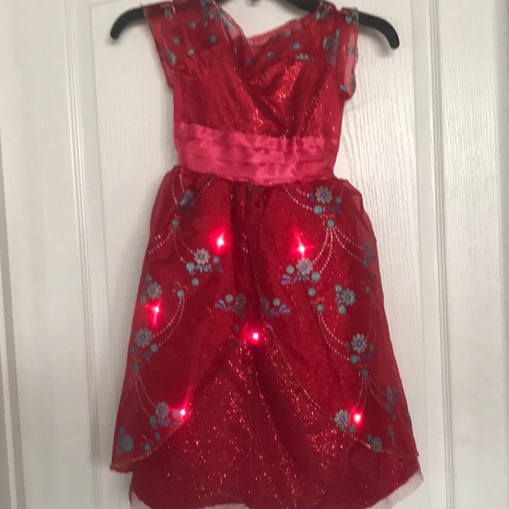 Elena of Avalor singing/light up costume size 4-6X